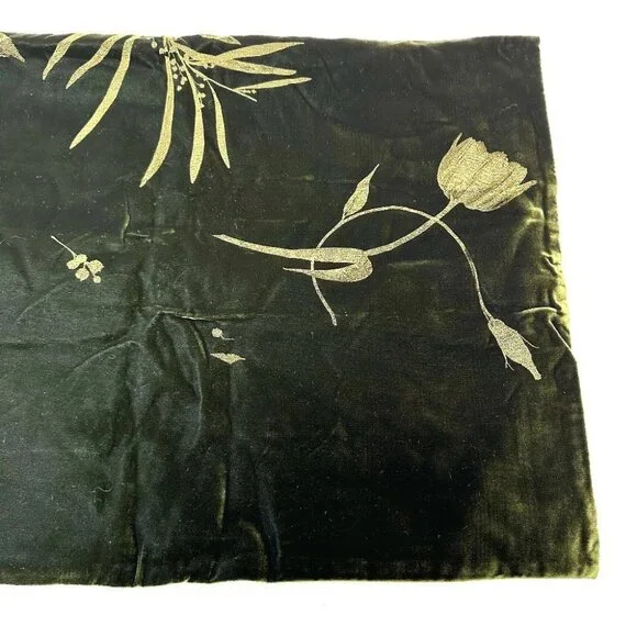 Salvatore Ferragamo plant motif Stole/Shawl Velor Green